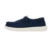 Hey Dude - Wendy Stretch Canvas Damen - Slip-On Flache Schuhe - Ballerinas, Navy, 42 EU