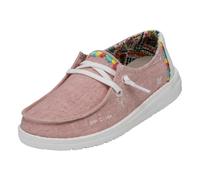 Hey Dude Wendy Youth Boho Moc Toe Shoes, Rose, 34 EU