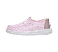 Hey Dude Wendy Youth - Girls Shoes - Sparkle Pink - Size EU 32