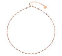 Hey Happiness Choker Rolo Kette Edelstahl Rosegold Damen