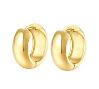 Hey Happiness Chunky Creolen aus Edelstahl Gold Damen