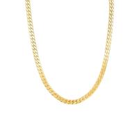 Hey Happiness Cuban-Style Panzerkette aus Edelstahl Gold Damen