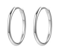 Hey Happiness Dünne Creolen, aus 925er Sterling Silber Damen