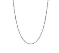 Hey Happiness Gedrehte Kordelkette aus Edelstahl Silber Damen
