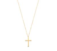 Hey Happiness Kette mit Kreuz-Anhänger Edelstahl Gold Damen