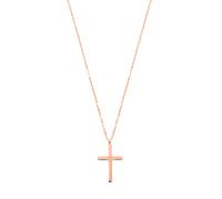 Hey Happiness Kette mit Kreuz-Anhänger Edelstahl Rosegold Damen
