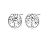 Hey Happiness Lebensbaum Ohrstecker - 925 Sterling Silber Tree of Life Damen