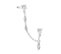 Hey Happiness Radiant Doppel Ohrstecker aus 925er Sterlingsilber Silber Damen