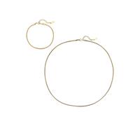 Hey Happiness Schlangenkette & Armband Herren Edelstahl Gold