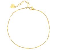 Happiness Boutique Damen Fußkette in Panzerkette Design Klasisches Fußkettchen für Damen aus Edelstahl Dünne Fußspange verstellbar