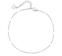 Happiness Boutique Damen Fußkette in Panzerkette Design Klasisches Fußkettchen für Damen aus Edelstahl Dünne Fußspange verstellbar