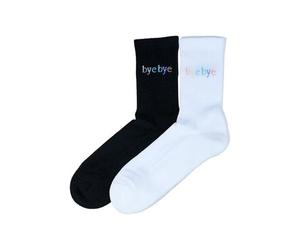 hey hey studios bye bye Rainbow Socken Weiss 35-38