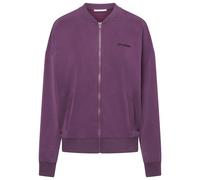Hey Honey - Women's Bomber Jersey Jacket - Sweat- & Trainingsjacke, Gr. L, lila (ItalianPlum)