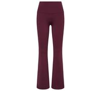 Hey Honey - Women's High-Waist Flared Leggings Always Dressed - Trainingshose, Gr. S, rot (ItalianPlum)