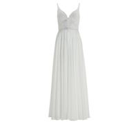hey kyla - Abendkleid aus Materialmix ivory - Gr. - 34