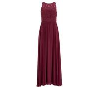 hey kyla - High-closed-Abendkleid mit floraler Spitze grape wine - Gr. - 36