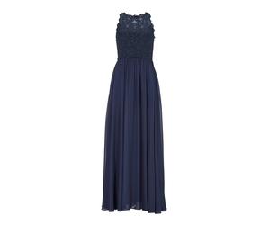 hey kyla - High-closed-Abendkleid mit floraler Spitze navy - Gr. - 46