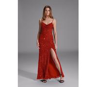 HEY KYLA Paillettenkleid in Rot - Größe 38 | Damen Kleider