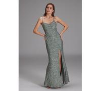 HEY KYLA Paillettenkleid in Silver - Größe 36 | Damen Kleider