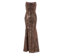 hey kyla - Paillettenkleid mit Corsagentop bronze - Gr. - 42