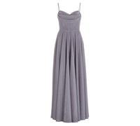 hey kyla - Schimmerndes Abendkleid mit Drapierung misty violet - Gr. - 36