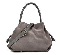 Hey Marly Cool Companion Suede Handtasche Leder 28 cm grau