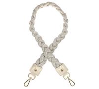 HEY MARLY Schulterriemen Braided Glitter Strap crema