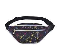 HEYANN Vintage Gürteltasche für Frauen, Gürteltasche Umhängetaschen wasserdicht Fanny Pack, PU-Leder Gürteltasche für Reisen, Party, Sport, Laufen, Wandern (schwarz)