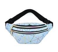 HEYANN Vintage Gürteltasche für Frauen, Gürteltasche Umhängetaschen wasserdicht Fanny Pack, PU-Leder Gürteltasche für Reisen, Party, Sport, Laufen, Wandern (hellblau)