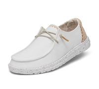 HEYDUDE - Damen FAT0412 Wendy Chambray Schuhe, White Sand,39 EU