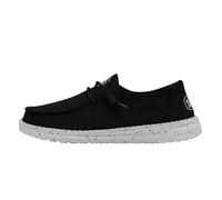 HEYDUDE Damen Wendy Slub Canvas Moc Toe Shoes, Black, 37 EU