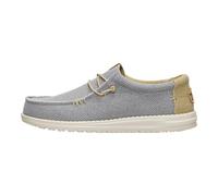 HEYDUDE Sneaker Wally Braided - geflochtenes Polyester - Flanell Grau/Olive Grau Gr. 43 Herren