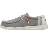 HEYDUDE Herren Wally Linen | Herren-Slipper | Herren-Schlupfschuhe | bequem und leicht, grau, 42 2/3 EU