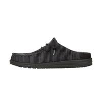 HEYDUDE Herren Wally Slip Stretch Canvas | Herrenschuhe | Herren Schlupfschuhe | Bequem und leicht, Schwarz, 43 EU