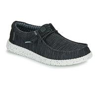 HEYDUDE Wally Stretch Sox Herren - Slip-on Schuhe - Mokassin-Stil, Black/White, 45