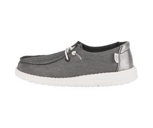 HeyDude - Kid's Wendy Metallic Sparkle - Sneaker, Gr. 32, grau (Charcoal)