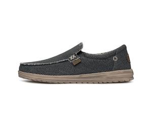 HEYDUDE Mikka Braided Herren - Slip on Schuhe - Mokassin Stil, Deep Blue, 48