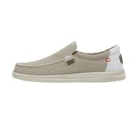 HEYDUDE Mikka Braided Herren - Slip on Schuhe - Mokassin Stil, Off White, 45
