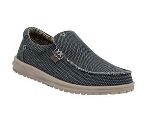 HEYDUDE Mikka Geflochtene Textil Herren Loafers Dunkelblau EU 40,5 / UK 7