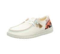 HEYDUDE Mokassin Schnürer für Damen, beige, Größe 39 EU