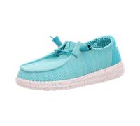 HEYDUDE Mokassins Schnürer für Damen, türkis, Größe 36 EU