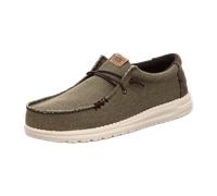 HEYDUDE Sneaker Wally Braided geflochtenes Polyester Burnt Olive/Delicioso Brown Gr. 43
