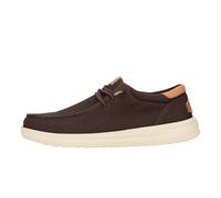 HEYDUDE - Paul Canvas, Zapatillas sin Cordones para Hombre, Mole Brown/Wood Ash, 45