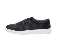 HEYDUDE Paul Pro Stretch Sox Sneaker für Herren, leicht, für Reisen, Freizeitschuhe, atmungsaktives Mesh-Obermaterial, Schwarz/Weiß, 47 EU