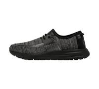 HEYDUDE Sirocco Sneaker Herren - Schuhe mit Easy-on Lace System, Black Night, 40