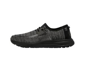 HEYDUDE Sirocco Sneaker Herren - Schuhe mit Easy-on Lace System, Black Night, 45