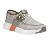 HEYDUDE Sirocco Sport Mode Nylon Herren Grün/Staubiges Olive/Orange Turnschuhe EU 47.5 / UK 12
