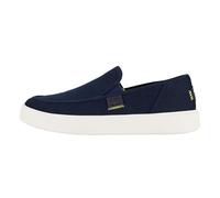 HEYDUDE Sunapee Canvas Herren - Slip on Schuhe - Mokassin Stil, Navy/White, 41