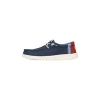 HEYDUDE Wally Break Hey Day Herren - Slip-on Schuhe - Mokassin-Stil, Navy, 45