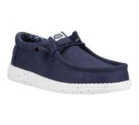 HEYDUDE Wally Canvas 100% Baumwolle Herren Marine Bootsschuhe EU 47.5 / UK 12